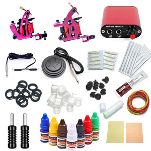 Kit de Tatuaje Doble con Pistola de Bobina de 3.5mm, Acero Inoxidable, Herramientas y Equipo Profesional para Práctica de Tatuaje para Estudiantes - Product Image 4