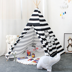Casa de juego niño Casa de lona de algodón tipi <span class=keywords><strong>indio</strong></span> Inicio> comparar Producto> polos tienda playa caña tipi - Product Image 5