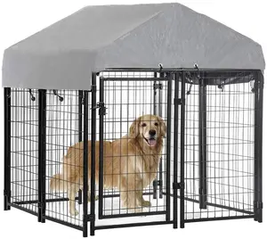 Cage pour chien d'extérieur robuste et personnalisée, chenil pour chien, livraison rapide