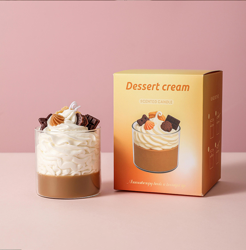 Bougie parfumée au chocolat (parfum : chocolat)