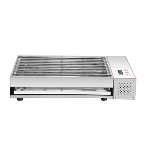 Máquina de parrilla eléctrica comercial de acero inoxidable Parrilla de barbacoa eléctrica sin humo para interiores para restaurante o tienda de comida rápida de barbacoa - Product Image 1