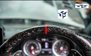 Volant en fibre de carbone forgé sur mesure de haute qualité pour Mercedes Benz W205 W176 W246 W212 <span class=keywords><strong>Classe</strong></span> A <span class=keywords><strong>Classe</strong></span> E - Product Image 3