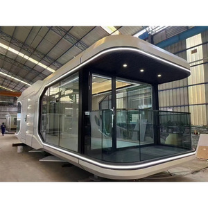 Casa Cápsula Ecológica Para Exteriores 2025 Pod de Lujo Hotel Cápsula Espacial Habitación Prefabricada Cabina Tipo Apple Casa Contenedor - Product Image 1
