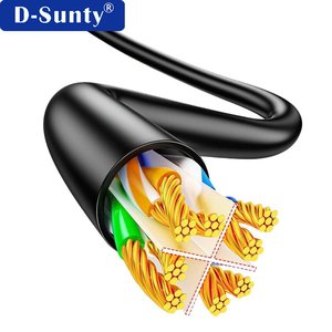 Cat6 UTP Unshielded Round Ethernet Cable RJ45 High Speed LAN Patch Cord for Computer Router <b>Modem</b> Office Network - Product Image 3