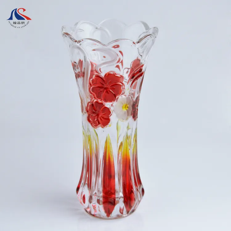 Florero De Cristal Vaso De Vidro 8 Inch Glass Flower Vase