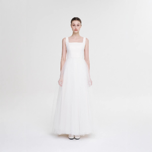 asos edition drape asymmetric linen midi dress Gorgeous Lace Bodice V-neck Bridal Dresses White Backless A-line Weddi –  Musebridals