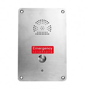 Visiophone avec panneau h d'eau, interphone mains libres, Point de secours pour élévateur en acier inoxydable, téléphone téléphonique téléphonique téléphonique téléphonique téléphonique téléphonique téléphonique abx à montage automatique - Product Image 1