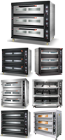 Oven Komersial Rui Tai 3 Dek 6 Loyang, Pemanas Seragam Stainless Steel Kontrol Digital, untuk Toko Roti, Pembuatan Roti dan Kue