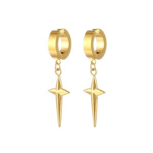 Haute qualité femmes hommes en acier inoxydable boucles d'oreilles goutte noir/argent couleur croix gothique Punk Rock <span class=keywords><strong>Style</strong></span> Pendientes Mujer <span class=keywords><strong>Moda</strong></span> - Product Image 5