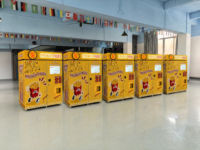 Distributeur Automatique Commercial de Frites 173 Portions, Prêt en 3 Minutes, Écran Tactile, Kiosque de Paiement pour Centre Commercial