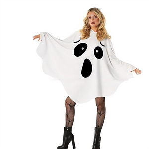 Disfraz de Bruja Fantasma para Mujer, Disfraz de Murciélago Blanco para Halloween, Fiesta de Disfraces, Actuación en Escenario, Conjunto de Ropa - Product Image 6