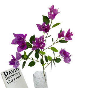 Usine de fleurs artificielles Meiyu Craft, bougainvilliers blancs, roses et violets, accessoires de photographie de mariage, décorations pour la maison - Product Image 5