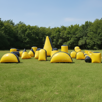 Bunkers de paintball gonflables, équipement de tir à l'air comprimé en plein air, certification EN14960, matériau PVC, taille et couleur personnalisées, garantie de 2 ans