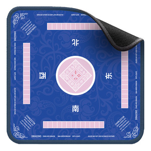 Tapis de table de mahjong carré antidérapant de 36 pouces avec monogramme pour le mahjong américain, le paigow, le poker et les <span class=keywords><strong>dominos</strong></span> - Product Image 1