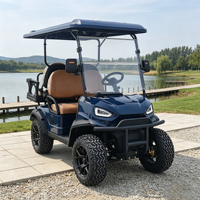 Voiturette de golf électrique Rainbow 72V Lithium 4 places 5kW pour les familles, les quartiers et les stations balnéaires aux États-Unis