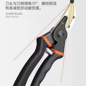 Sécateur de précision allemand en acier allié SK5, cisaille bypass pour jardinage, arbres fruitiers, fleurs, usage domestique, 20-30 mm - Product Image 4