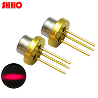 Módulo de diodo láser rojo, accesorios de luz roja, fuente de semiconductor láser TO18/diámetro 5,6mm 650nm 5mw