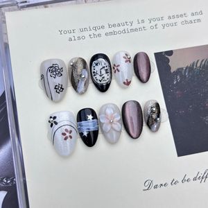 Uñas Postizas Estilo Francés, Suaves y Elegantes, con Pegamento <span class=keywords><strong>de</strong></span> Gelatina, en Oferta, al Mejor Precio, con Descuento por Volumen - Product Image 6