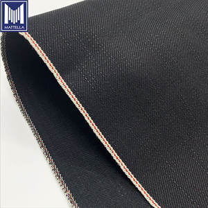 Colore nero giapponese cimosa 14oz peso medio Vintage Denim Jeans all'ingrosso tessuto per gli uomini primavera autunno giacche giubbotti - Product Image 2