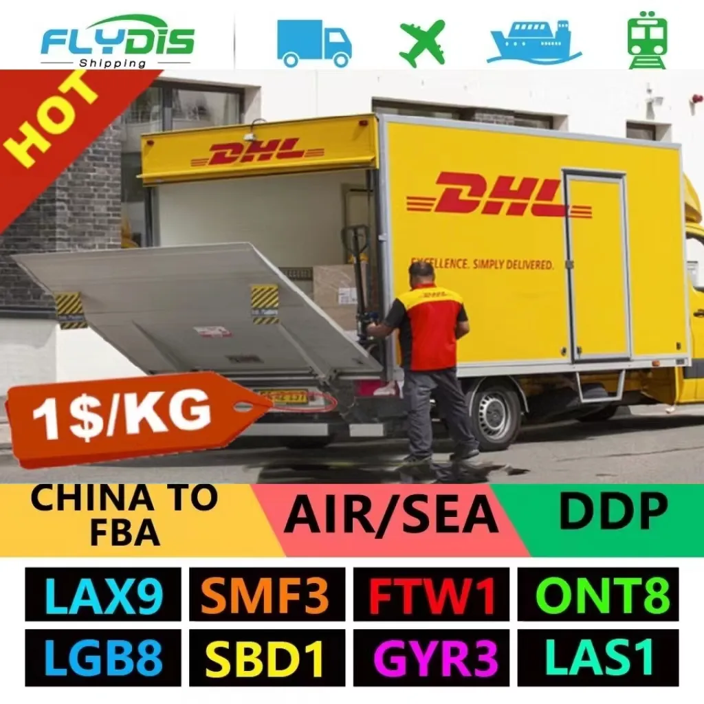 Servicio de transporte de carga internacional puerta a puerta de carga de China a Sudáfrica Kuwait Egipto Afganistán DHL/FedE