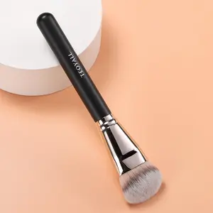 EMF Factory Professional Flat Angled Foundation Brush Large Dense Synthetic Bristles Kabuki Brush For Base Makeup