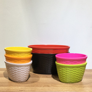 耐熱・耐腐食性メラミン製盆栽鉢（屋内用） - Product Image 1
