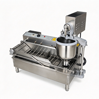 Nouvelle machine professionnelle à mini-beignets 110V/220V, électrique, commerciale, haute productivité, équipement pour petites entreprises à base de farine