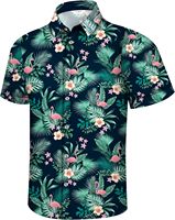 Chemise hawaïenne décontractée pour homme, été, plage, boutons, manches courtes, Luau Aloha, motif floral, tenue de croisière, vacances, style tropical 2025