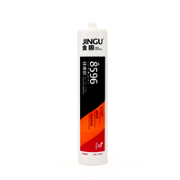 JINGU Silicone Caoutchouc TV Composant Électronique Isolant Mastic Fixation Mastic 310ml Haute Température Résistant Étanche Rouge