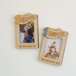 Cadeaux de réfrigérateur personnalisés écologiques pour la famille, faits à la <span class=keywords><strong>main</strong></span>, couleur personnalisée, anniversaire de la famille, fête <span class=keywords><strong>des</strong></span> pères, MDF magnétique pour réfrigérateur - Product Image 5