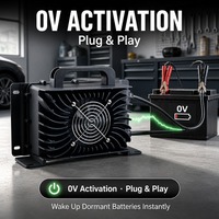 Chargeur de batterie 116,8V 10A 32S LiFePO4 LNLEE industriel automatique à LED pour station de base télécom et stockage solaire, direct usine