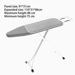 Tabla de Planchar de Alta Gama Personalizable de Fábrica, Extra Grande, Plegable y Extensible, con Vaporizador de Ropa Metálico y Perchero, Especial para el Hogar - Product Image 1