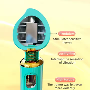 Layar LCD 360 ° mainan stimulasi pijat klitoris dan puting dapat ditekuk kuat pemijat pribadi vibrator wanita - Product Image 5