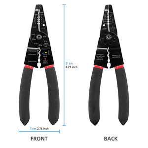 7 in 1 Metric Steel Serrated Jaw <strong>Wire</strong> <strong>Stripper</strong> &amp; Crimping Plier OEM - Product Image 4