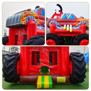 Château gonflable pour adultes, structure de saut moderne, modèle voiture rouge, à vendre - Product Image 4