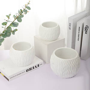 Simplism stile opaco <span class=keywords><strong>cemento</strong></span> <span class=keywords><strong>bianco</strong></span> da sposa decorativo orchidea vaso di fiori/giardino vasi da fiori <span class=keywords><strong>fioriere</strong></span> - Product Image 1