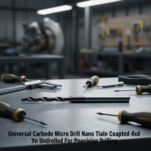 Foret universel en carbure Ttake, micro-perforateur, revêtement Nano TiAlN, 4XD non percé pour perçage de précision - Product Image 3
