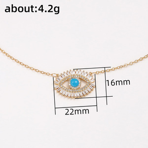 Collana Girocollo Vintage con Ciondolo a Occhio per Donne, Stile Punk, Catena Corta, Gioielli alla Moda per Uso Quotidiano, Regalo - Product Image 5