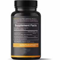 Capsules d'Énergie Sexmax avec Logo OEM pour Hommes et Femmes, Extrait de Racine de Maca Noire, Complément Alimentaire