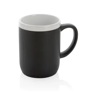 Taza de cerámica con borde blanco de 300 ml, merchandising personalizado - Product Image 1