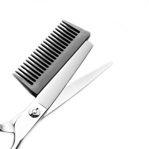 Hairdressing Scissors Set With Comb Stainless Steel Sharp Blade <b>Thinning</b> Shears Professional Hair Cutting Tools For Home Use - Product Image 4