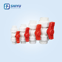 Vanne à boisseau sphérique en PVC à double union, type douille, 20 25 32 40 50 63 mm, certifiée OEM ISO9001, pour alimentation en eau et irrigation