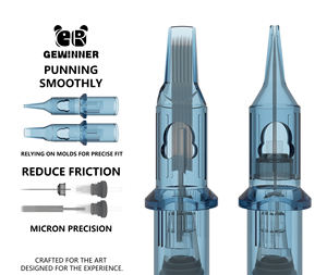 Kartrid Jarum NanoTattoo Sekali Pakai Profesional Gewinner, Bentuk Lancip Panjang, Diameter 0.35mm, Steril dan Aman untuk Seni Tubuh - Product Image 6