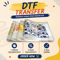 Film DTF A3 personnalisé à bas prix pour l'impression de t-shirts pour petites entreprises, transfert thermique DTF