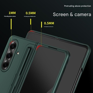 Étui de téléphone portable mat avancé pour Samsung Z Fold 8 Ultra 7 6 5 4 3 avec support 2-en-1 et stylet, coque de protection antichoc - Product Image 4