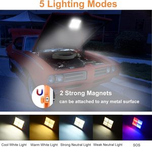 Đèn pha LED di động năng lượng mặt trời, pin USB, sạc lại được, đèn cắm trại ngoài trời, đèn LED khẩn cấp, đèn năng lượng mặt trời dùng cho công việc - Product Image 5