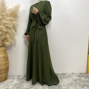 6738# Latest Women Maxi <b>Dresses</b> Hight Quality Wrinkle Crepe Long Casual <b>Dresses</b> Muslim Fashion Women Clothing Wholesale - Product Image 2
