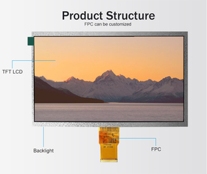 Polcd 10.1 inch 1024x600 ek79001 trình điều khiển RGB 24bit 50 Pin Màn hình LCD 10 "Kích thước trung TFT hiển thị - Product Image 4