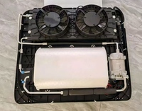AC Parkir Otomatis Listrik Baterai Atap 12V/24V 2400W Pendingin 35-48A Model Q-6000 untuk Truk/Kampers/RV/Van