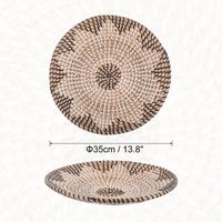 Décoration murale en jute faite à la main, style indien, pour plantes aériennes, objets décoratifs noirs pour salon